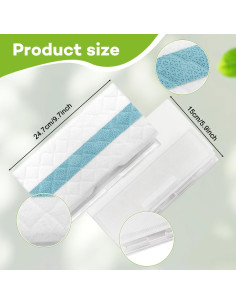 10 Recargas Almohadilla Dura Shark VACMOP Pro VM252 VM251 2