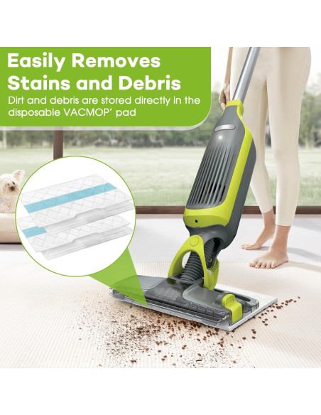 10 Recargas Almohadilla Dura Shark VACMOP Pro VM252 VM251