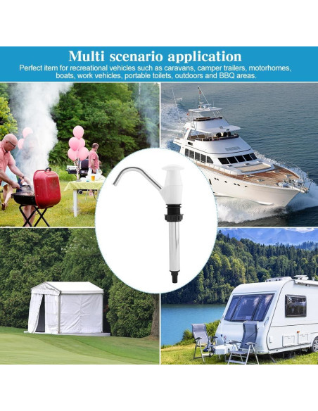 Bomba de Agua Manual CALIDAKA Doble Acción para Caravanas