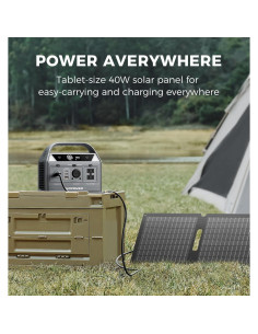 Generador Solar Portátil UDPOWER C400 + Panel Solar 40W 2