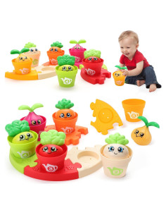 Juguetes Montessori MOONTOY 18 Piezas para Bebés 1-3 Años