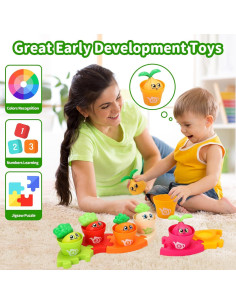 Juguetes Montessori MOONTOY 18 Piezas para Bebés 1-3 Años 2