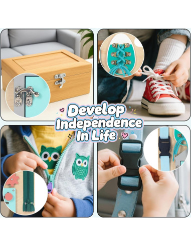 Tablero Ocupado Montessori WoodenEdu para Niños 3-10 años