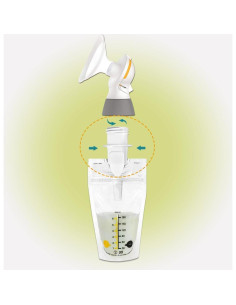 Adaptador de bolsa de almacenamiento de leche PumpMom PM-1047 2