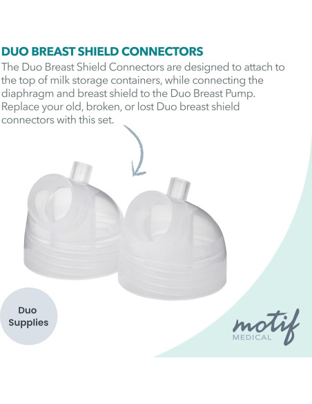 Conectores de Repuesto Motif Medical para Extractor de Leche Doble