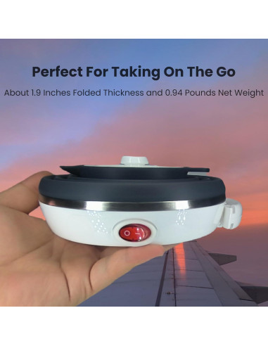 Hervidor Eléctrico Plegable DOFQQG + Dripper de Café Portátil