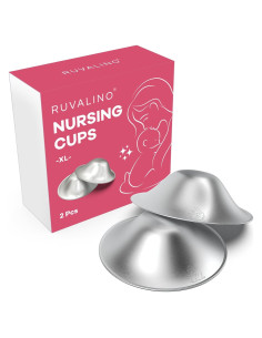 Tazas de Lactancia de Plata 925 RUVALINO XL para Alivio de Pezones