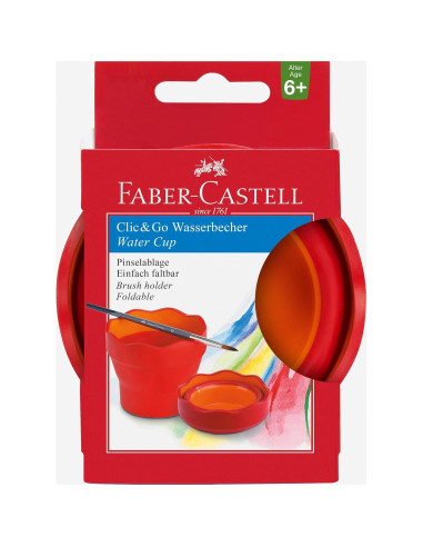 Taza de Agua Plegable Faber-Castell Roja 78.5g
