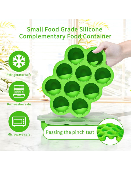 Bandeja de Silicona para Alimentos para Bebés 10 Cavidades 288g