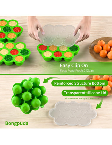 Bandeja de Silicona para Alimentos para Bebés 10 Cavidades 288g