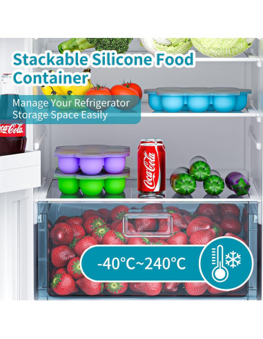 Bandeja de Silicona para Alimentos para Bebés 10 Cavidades 288g