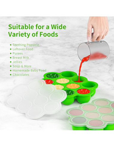 Bandeja de Silicona para Alimentos para Bebés 10 Cavidades 288g
