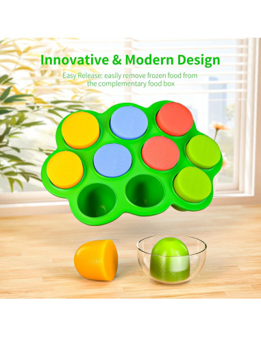 Bandeja de Silicona para Alimentos para Bebés 10 Cavidades 288g