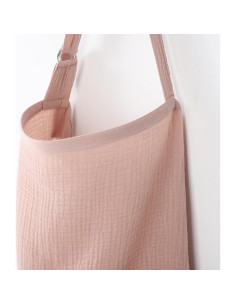 Cubierta de Lactancia Multiuso Evergrwn 100% Algodón Rosa Taupe 2