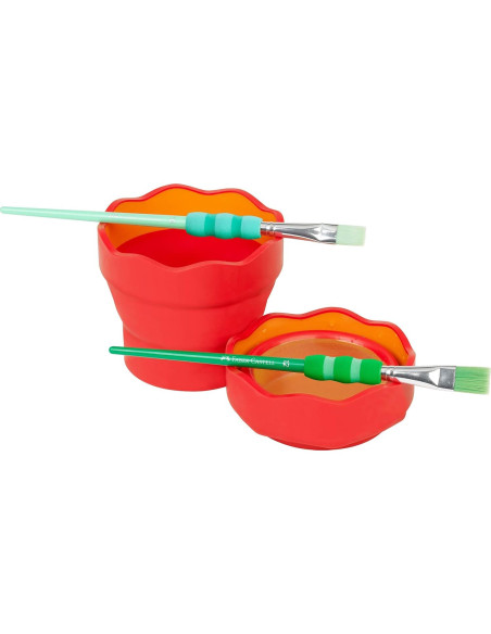 Taza de Agua Plegable Faber-Castell Roja 78.5g
