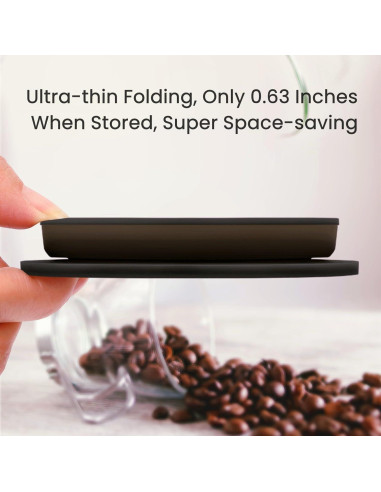 Hervidor Eléctrico Plegable DOFQQG + Dripper de Café Portátil