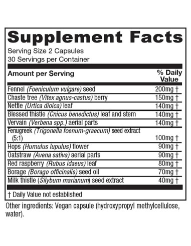 Suplemento de Lactancia Vitanica LactationBlend 60 Cápsulas