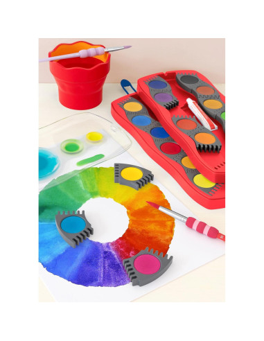 Taza de Agua Plegable Faber-Castell Roja 78.5g