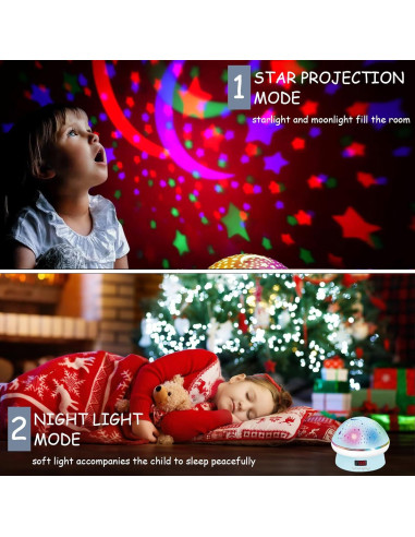 Proyector de Estrellas Genérico Luz Nocturna 12.7cm Azul