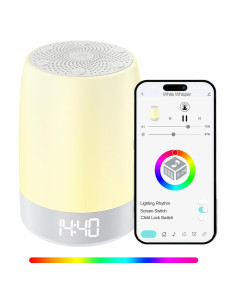 Máquina de Ruido Blanco PBFENG con Luz Nocturna y Bluetooth