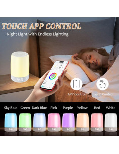 Máquina de Ruido Blanco PBFENG con Luz Nocturna y Bluetooth 2