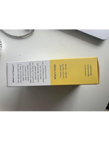 Esponja de Baño Exfoliante PureSOL Konjac Cúrcuma 100% Natural