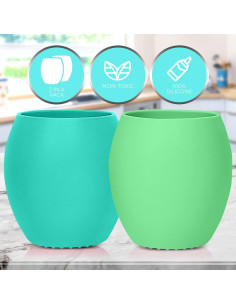 Tazas Mini de Silicona Sperric para Niños - 2 Unidades 133 ml 2