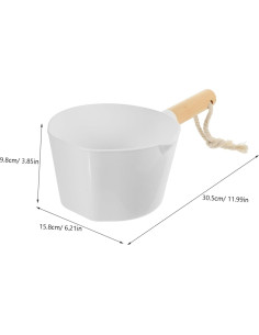 Cucharón de Plástico IMIKEYA para Baño y Jardín 30.5cm 2