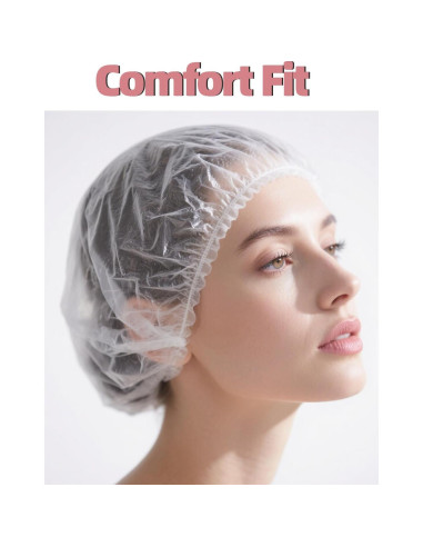 100 Gorras de Ducha Desechables Hengyang - Impermeables y Ajustables