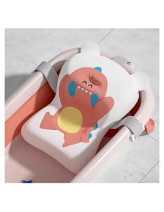 Almohadilla de Baño para Bebés Alvinlite Rosa Antideslizante