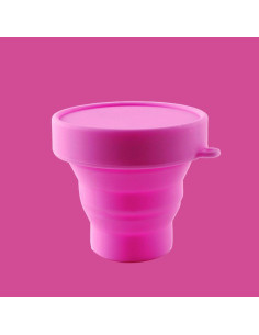 Juego de Tazas de Silicona Plegables LUCKY COVER Rosa 2