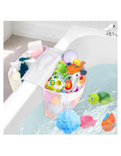 Organizador de Juguetes de Baño Cerpourt 26.5L Malla Secado Rápido