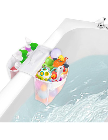 Organizador de Juguetes de Baño Cerpourt 26.5L Malla Secado Rápido