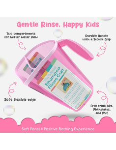 Taza de Enjuague para Bebés S.C. Rosa - 1.18 L, Borde Suave 2