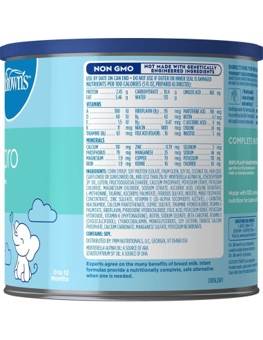Fórmula Infantil Dr. Brown's Soy-ease Pro 567 g - Libre de Lácteos