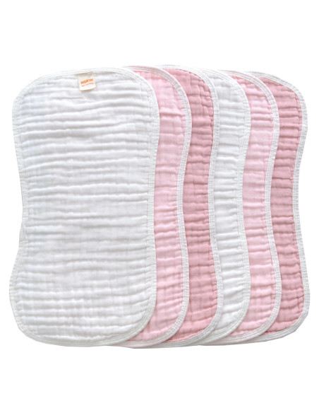 Paños de Eructo MUKIN para Bebés 6 Piezas Ultra Suaves 50x25 cm Paños de Eructo MUKIN para Bebés 6 Piezas Ultra Suaves 50x25 cm