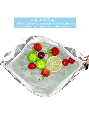 2 Bolsas Reutilizables Húmedas Secas BABEYER Impermeables 35.56x30.48cm