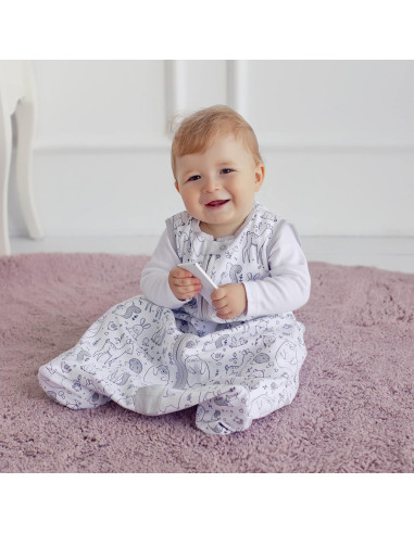 Saco de Sueño Bebé 1.0 TOG Algodón Orgánico Paquete de 2