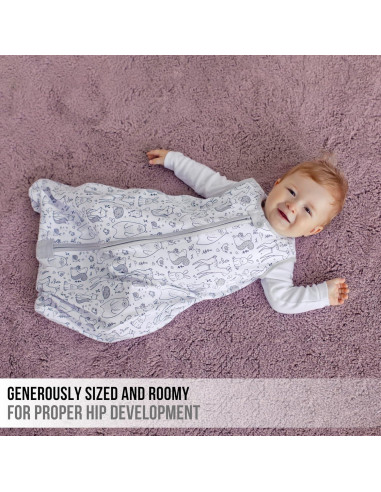 Saco de Sueño Bebé 1.0 TOG Algodón Orgánico Paquete de 2