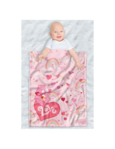 Manta Ligera LOGOVISION Care Bear Love 76x102cm Bebés