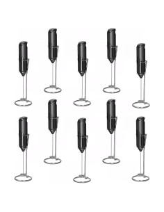 Batidor de Leche Manual Simple Deluxe 10 Pcs Negro