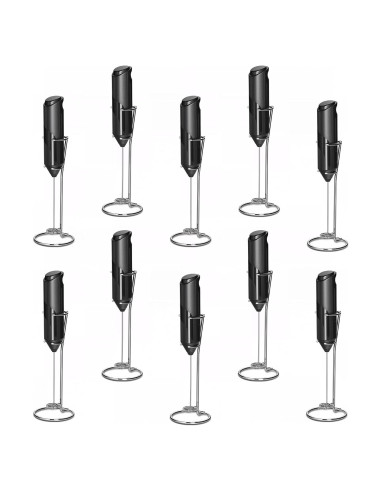 Batidor de Leche Manual Simple Deluxe 10 Pcs Negro