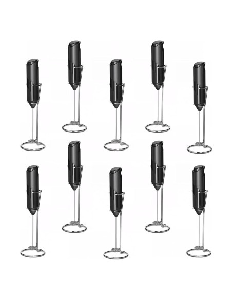 Batidor de Leche Manual Simple Deluxe 10 Pcs Negro