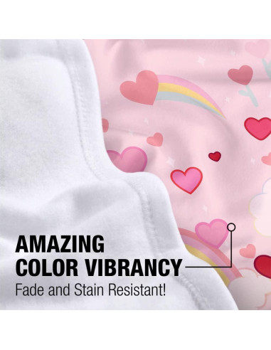 Manta Ligera LOGOVISION Care Bear Love 76x102cm Bebés