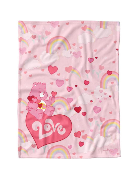 Manta Ligera LOGOVISION Care Bear Love 76x102cm Bebés