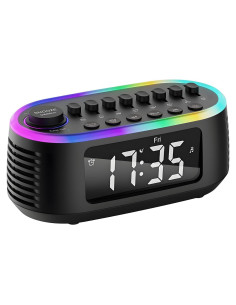 Altavoz Bluetooth CYBORIS T203 con Reloj Despertador y Luz RGB