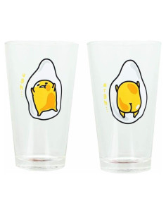Vasos de Pint Gudetama Toynk 16oz 2 Unidades Multicolor