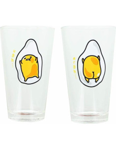 Vasos de Pint Gudetama Toynk 16oz 2 Unidades Multicolor 2
