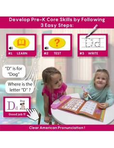 Libro Interactivo Curioso 2 Aprender ABC Rosa - 3+ Años 2