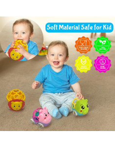 Sonajero de Coche de Goma Suave Fuvappil - León 25.4x14.5cm 2